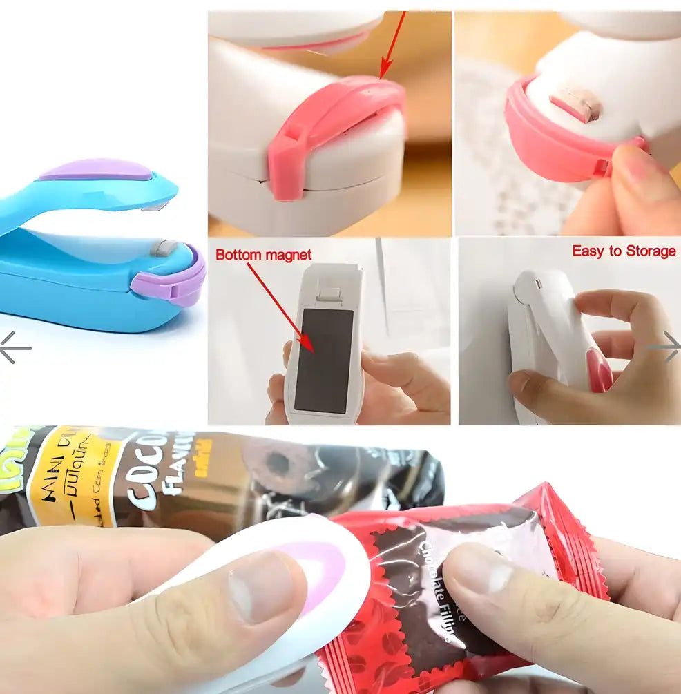 Portable Mini Heat Sealer Machine | Keeps Food Fresh 3x Longer
