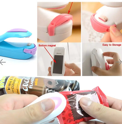 Portable Mini Heat Sealer Machine | Keeps Food Fresh 3x Longer