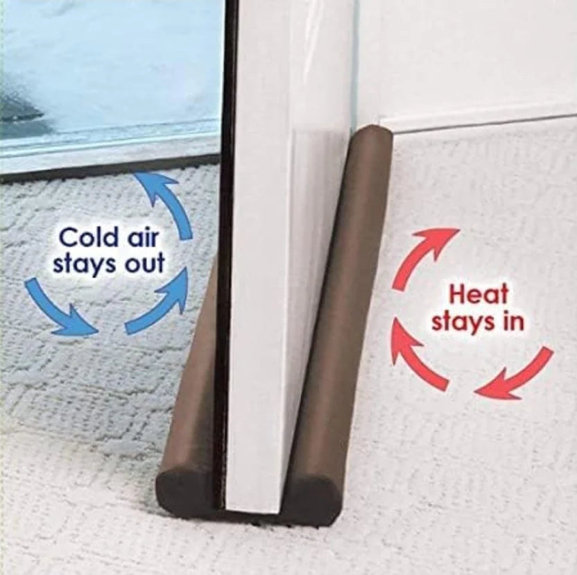 Magic Door Gap Seal Strip | Premium Door Draft Blocker | Soundproof Wind & Dust Protector | Easy Door Mounted Guard (Pack of 3)