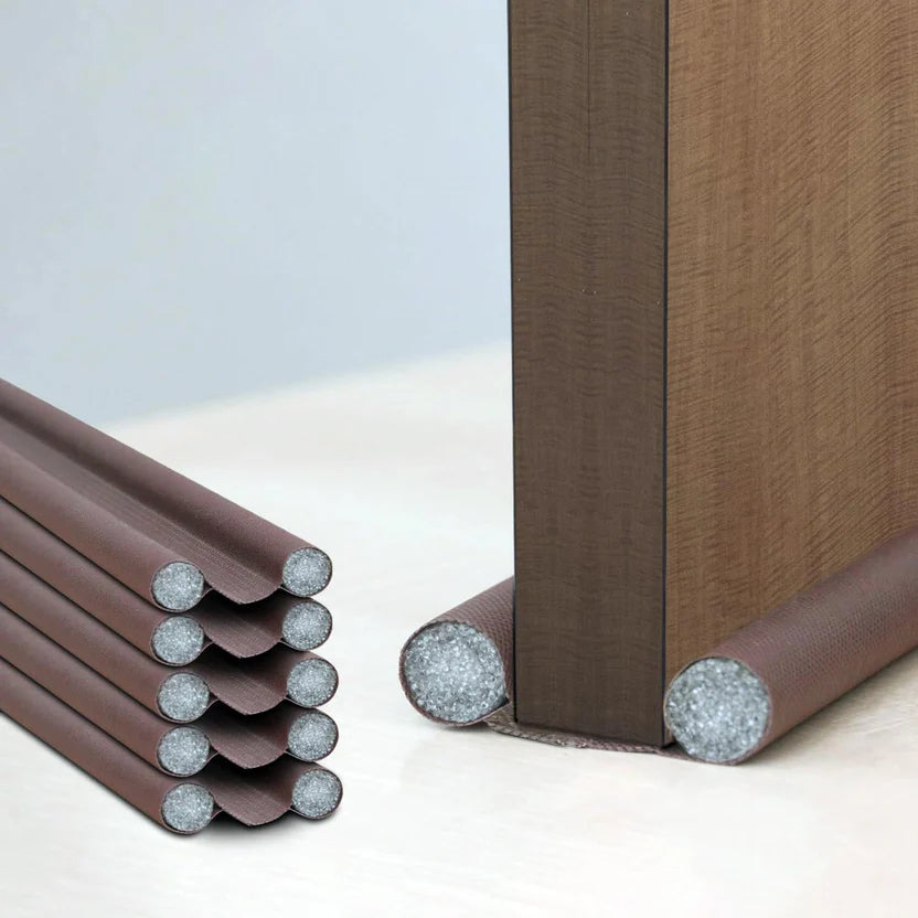 Magic Door Gap Seal Strip | Premium Door Draft Blocker | Soundproof Wind & Dust Protector | Easy Door Mounted Guard (Pack of 3)