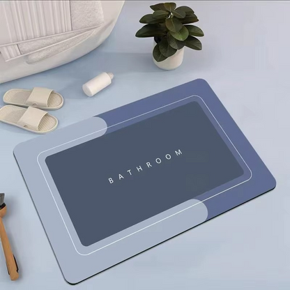 Premium Silicone Absorbent Door Mat Set | Luxury Design Above The World | Ultra Soft & Stylish Floor Mat (BUY 1 GET 1)