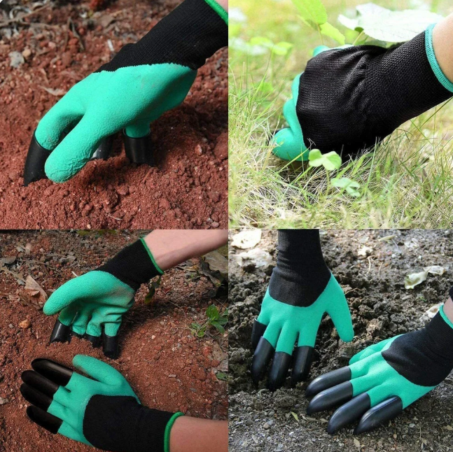 GardenPro™ Waterproof Gardening Gloves with Built-in Claws (1 Pair)
