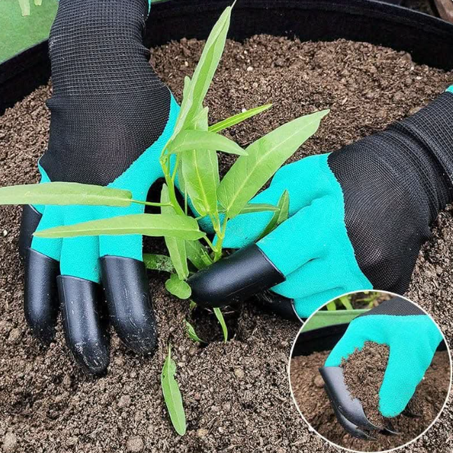 GardenPro™ Waterproof Gardening Gloves with Built-in Claws (1 Pair)