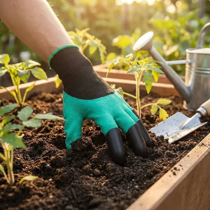 GardenPro™ Waterproof Gardening Gloves with Built-in Claws (1 Pair)