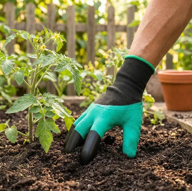 GardenPro™ Waterproof Gardening Gloves with Built-in Claws (1 Pair)