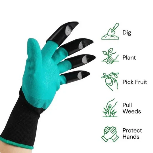 GardenPro™ Waterproof Gardening Gloves with Built-in Claws (1 Pair)