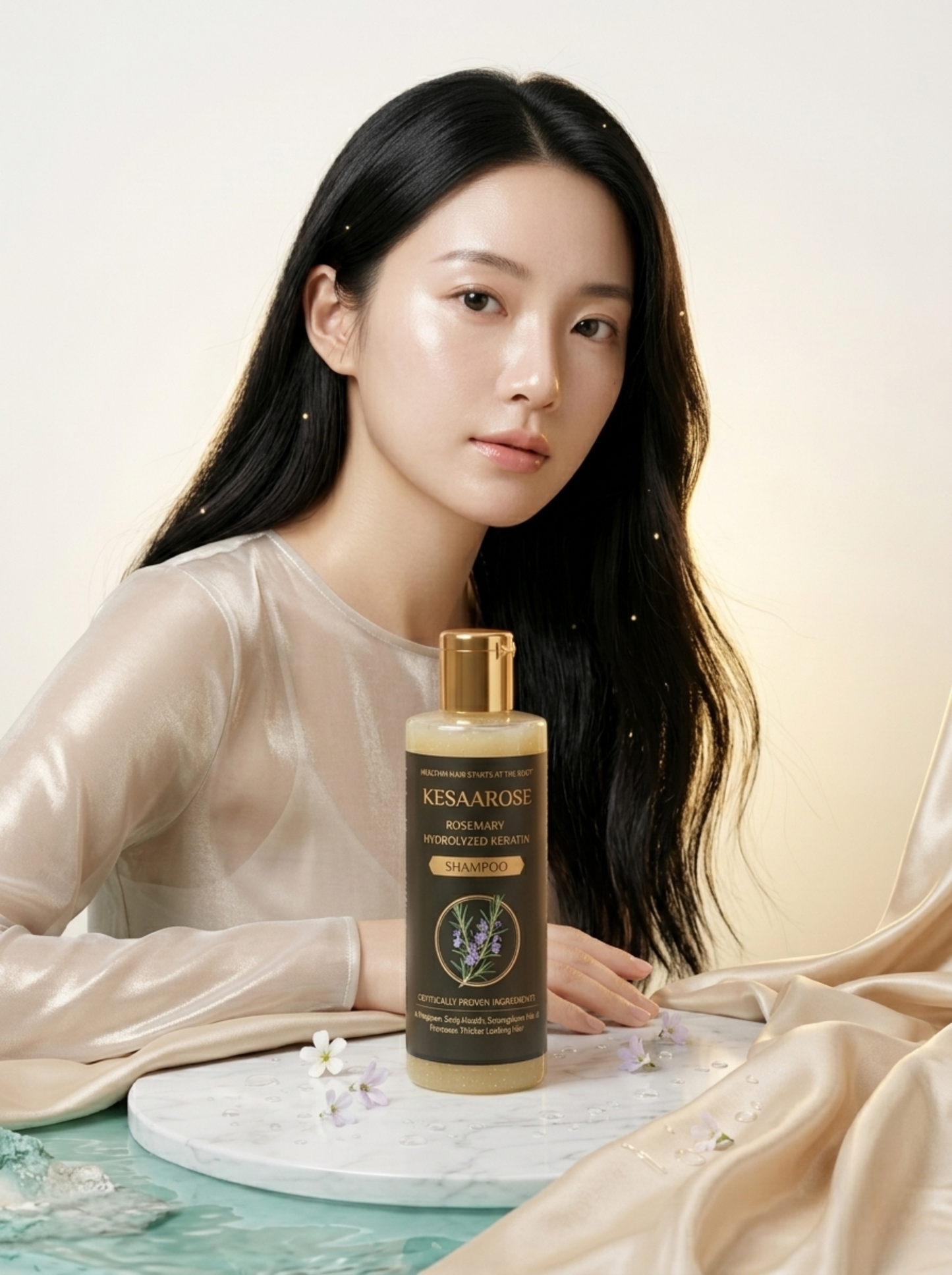 Rosemary Hydrolyzed Keratin Shampoo| Repair Damaged Hair | Strengthen & Shine | All Hair Types