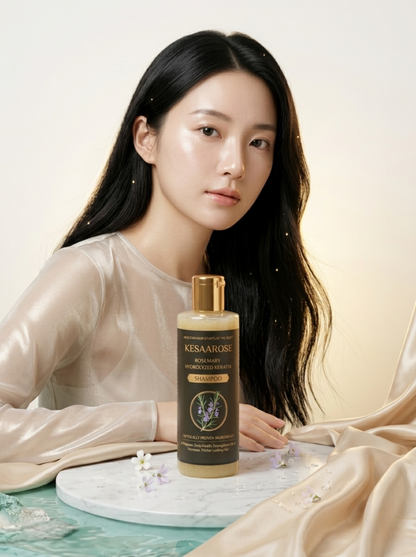 Rosemary Hydrolyzed Keratin Shampoo| Repair Damaged Hair | Strengthen & Shine | All Hair Types