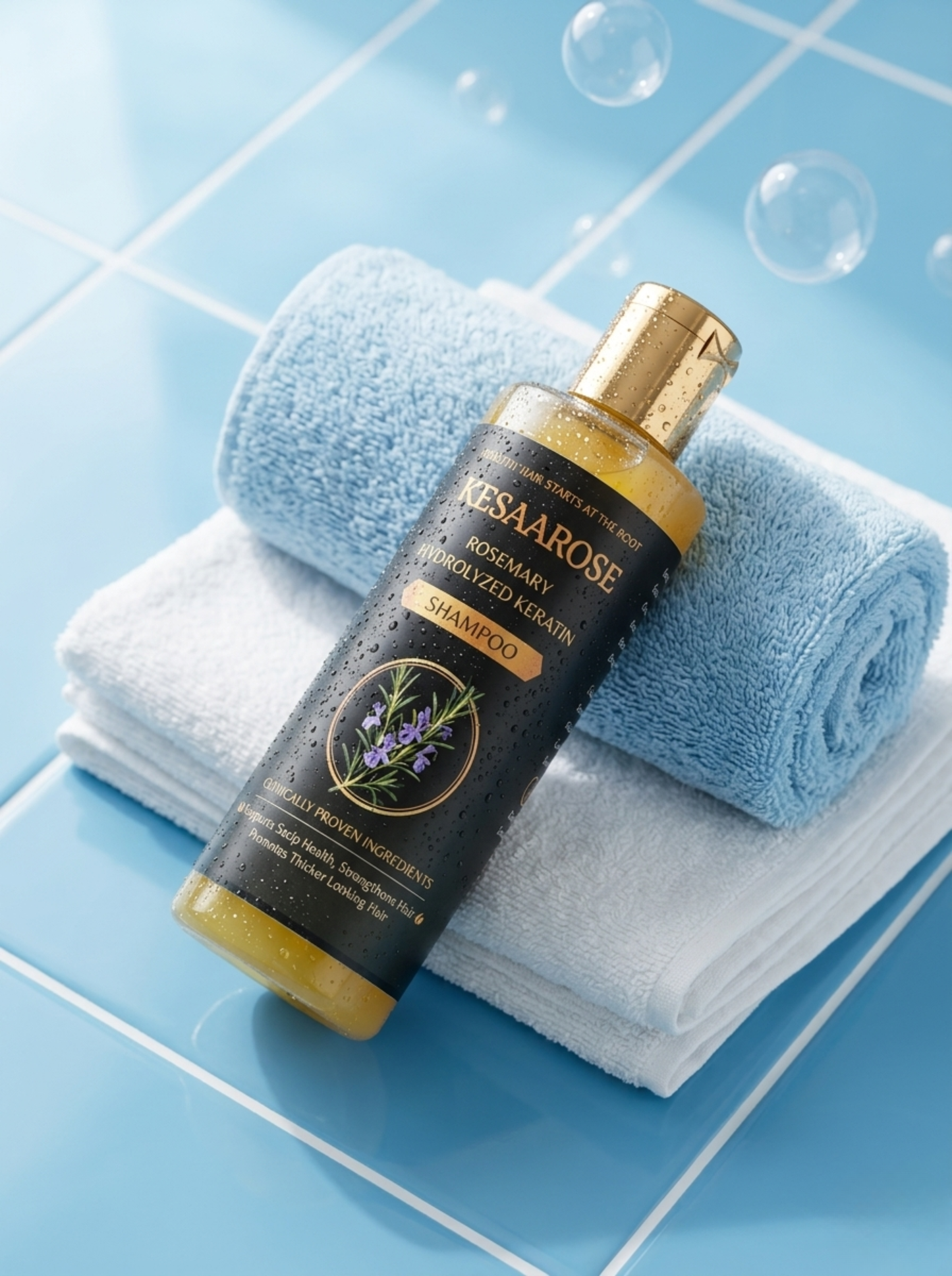 Rosemary Hydrolyzed Keratin Shampoo| Repair Damaged Hair | Strengthen & Shine | All Hair Types