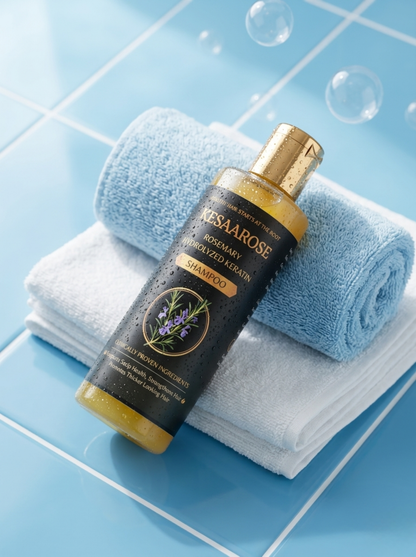 Rosemary Hydrolyzed Keratin Shampoo| Repair Damaged Hair | Strengthen & Shine | All Hair Types