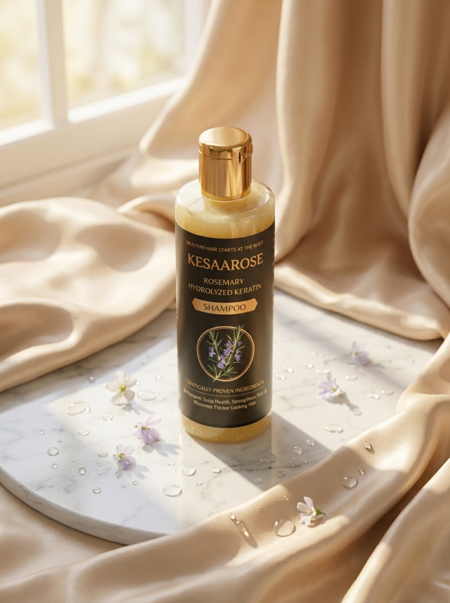 Rosemary Hydrolyzed Keratin Shampoo| Repair Damaged Hair | Strengthen & Shine | All Hair Types