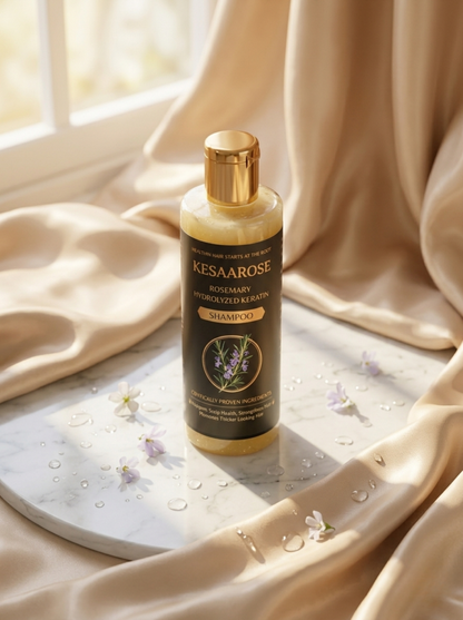 Rosemary Hydrolyzed Keratin Shampoo| Repair Damaged Hair | Strengthen & Shine | All Hair Types