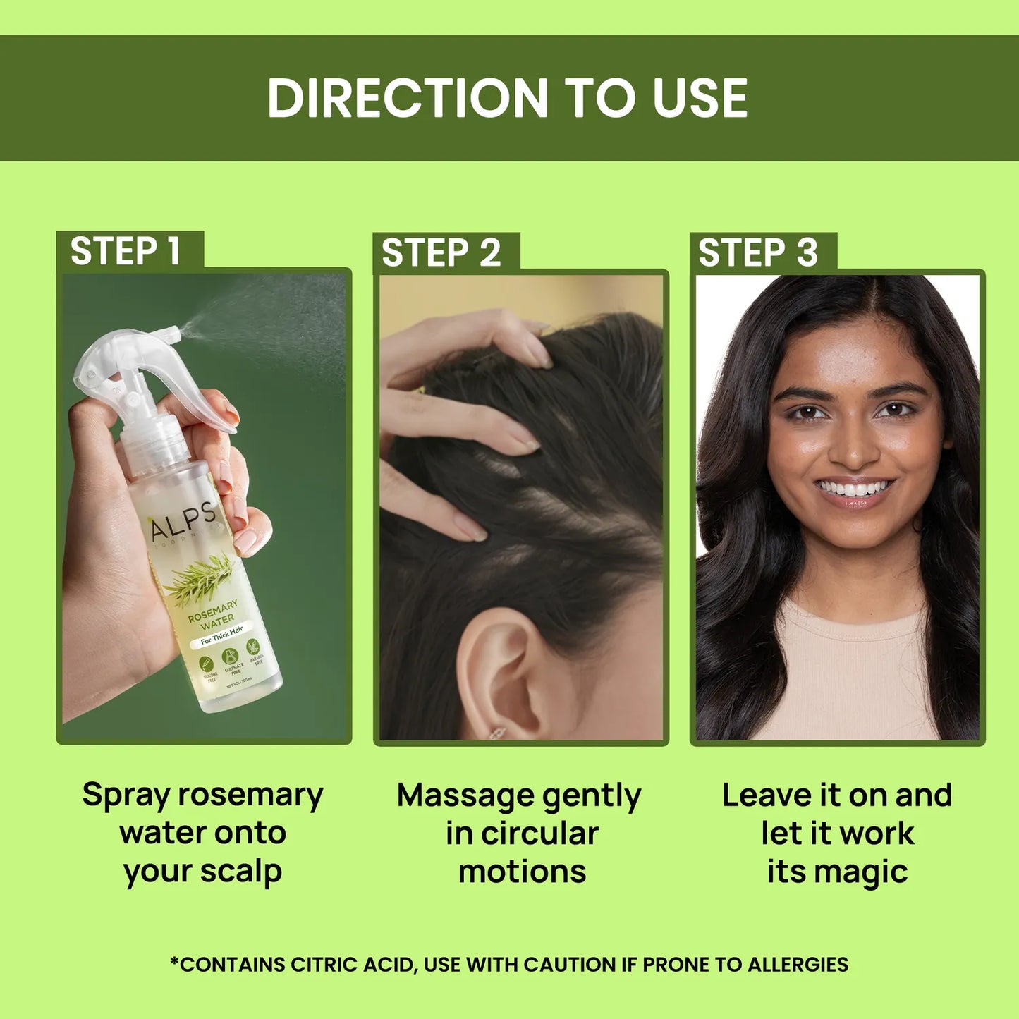 Premium Rosemary Water Spray | Hair Growth Booster | Anti Hair Fall Formula | Buy 1 Get 2 Free