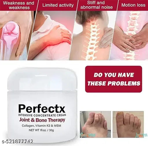 Perfectx Bone Therapy Cream Pack of 2 | Natural Joint & Bone Relief Cream | Fast Comfort Formula