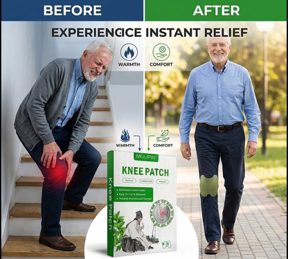 Knee Pain Relief Patch (Pack of 10)- – Instant Pain Relief in One Patch 💥👨🏻‍⚕️
