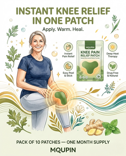 Knee Pain Relief Patch (Pack of 10)- – Instant Pain Relief in One Patch 💥👨🏻‍⚕️