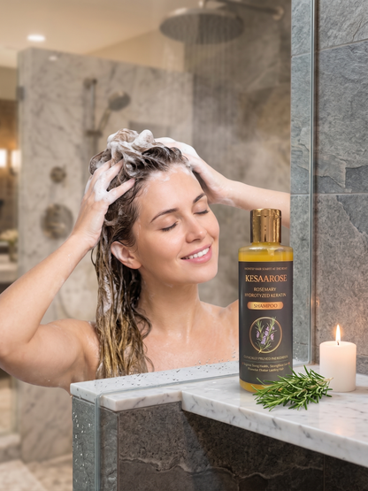 Rosemary Hydrolyzed Keratin Shampoo| Repair Damaged Hair | Strengthen & Shine | All Hair Types