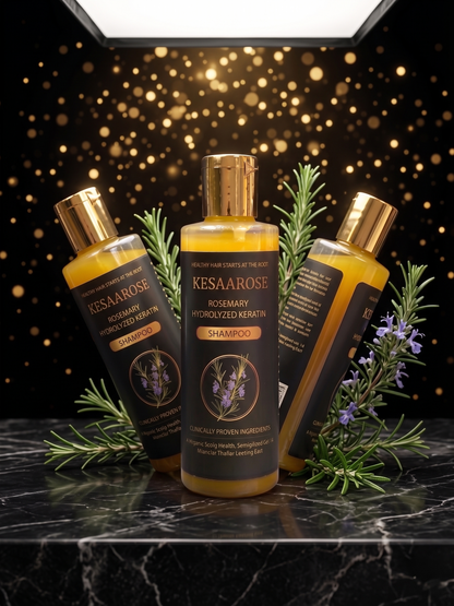 Rosemary Hydrolyzed Keratin Shampoo| Repair Damaged Hair | Strengthen & Shine | All Hair Types