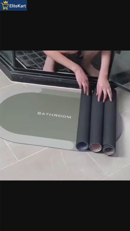Premium Silicone Absorbent Door Mat Set | Luxury Design Above The World | Ultra Soft & Stylish Floor Mat (BUY 1 GET 1)