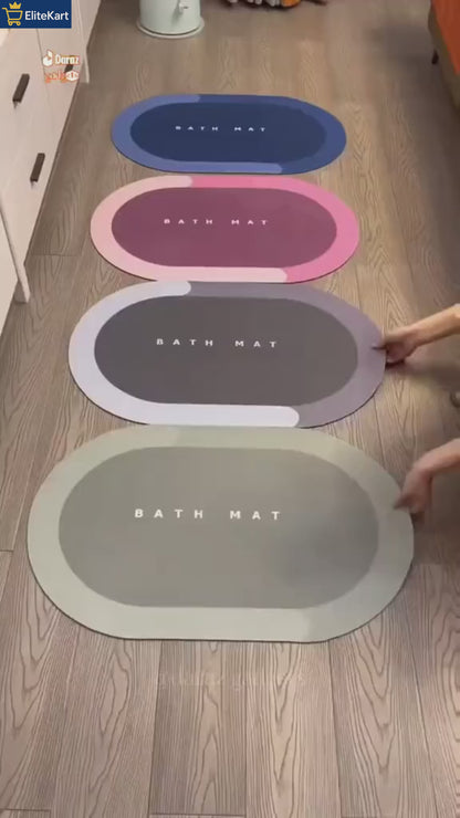 Premium Silicone Absorbent Door Mat Set | Luxury Design Above The World | Ultra Soft & Stylish Floor Mat (BUY 1 GET 1)