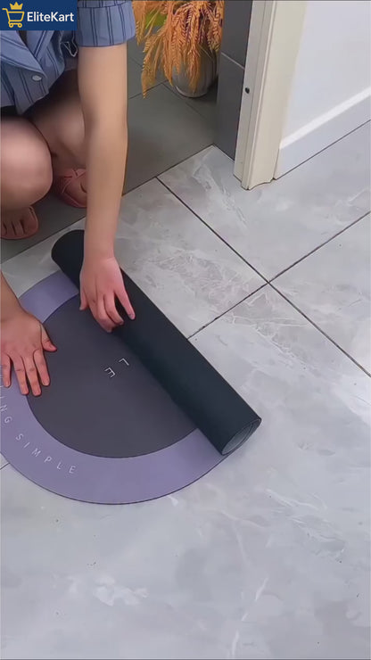 Premium Silicone Absorbent Door Mat Set | Luxury Design Above The World | Ultra Soft & Stylish Floor Mat (BUY 1 GET 1)