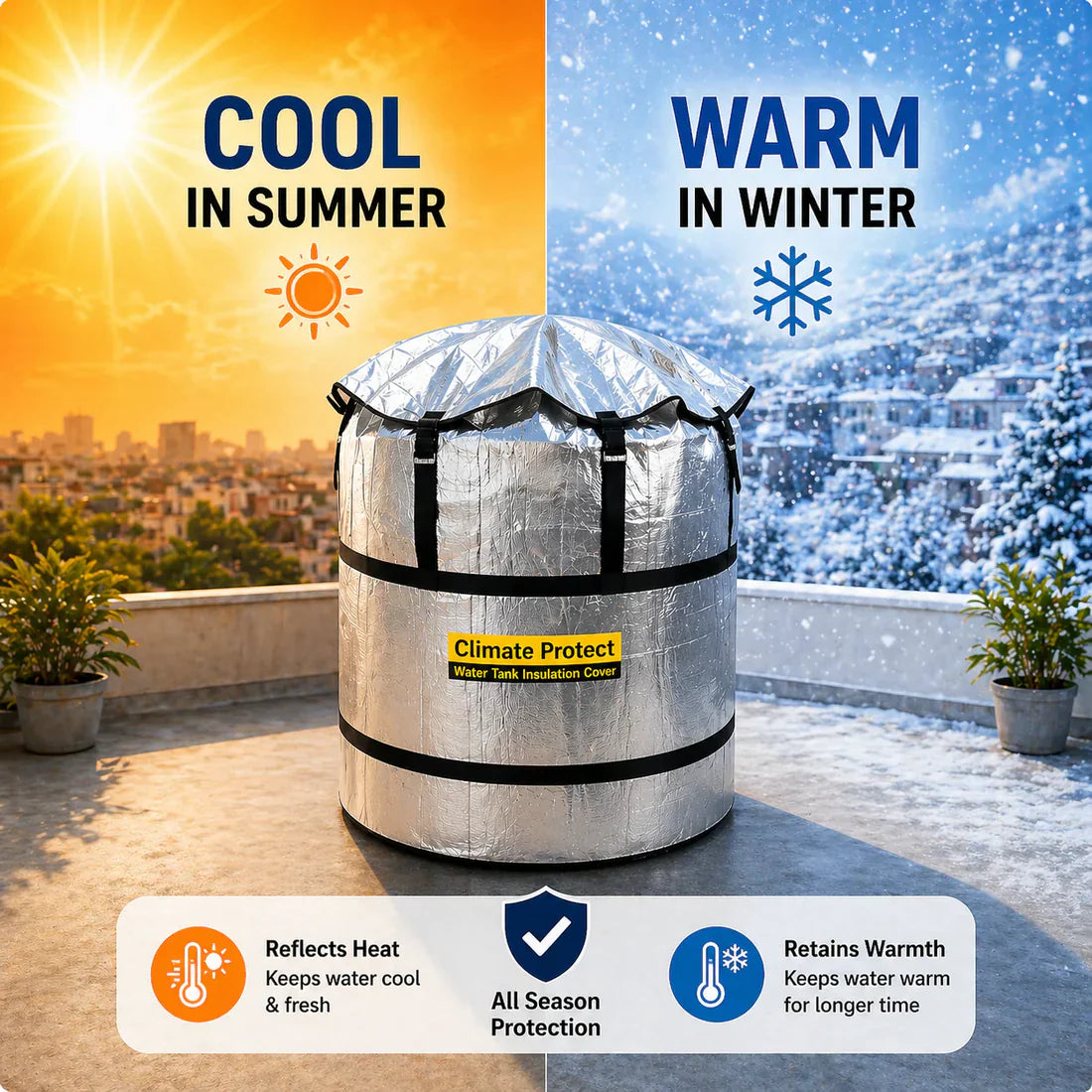 Premium Heavy Duty Water Tank Cover | Heat Resistant, Dustproof & Weather Protection Cover