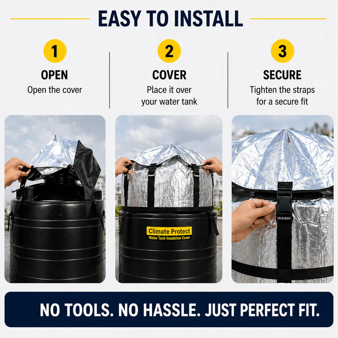 Premium Heavy Duty Water Tank Cover | Heat Resistant, Dustproof & Weather Protection Cover