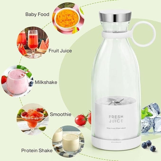 EliteKart FreshJuice Portable Blender | Blend Anywhere, Anytime | USB Rechargeable Personal Juicer